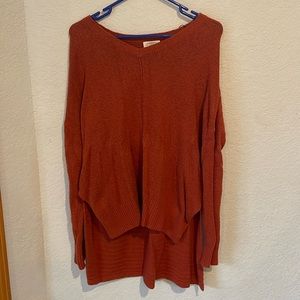 Burnt orange sweater